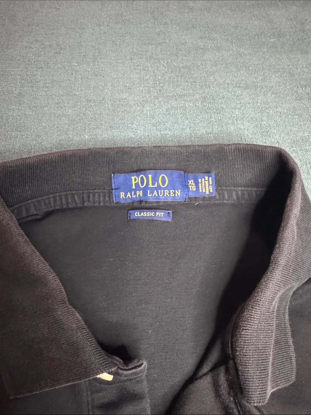 Polo by Ralph Lauren Men’s Black Polo with White Pony Logo